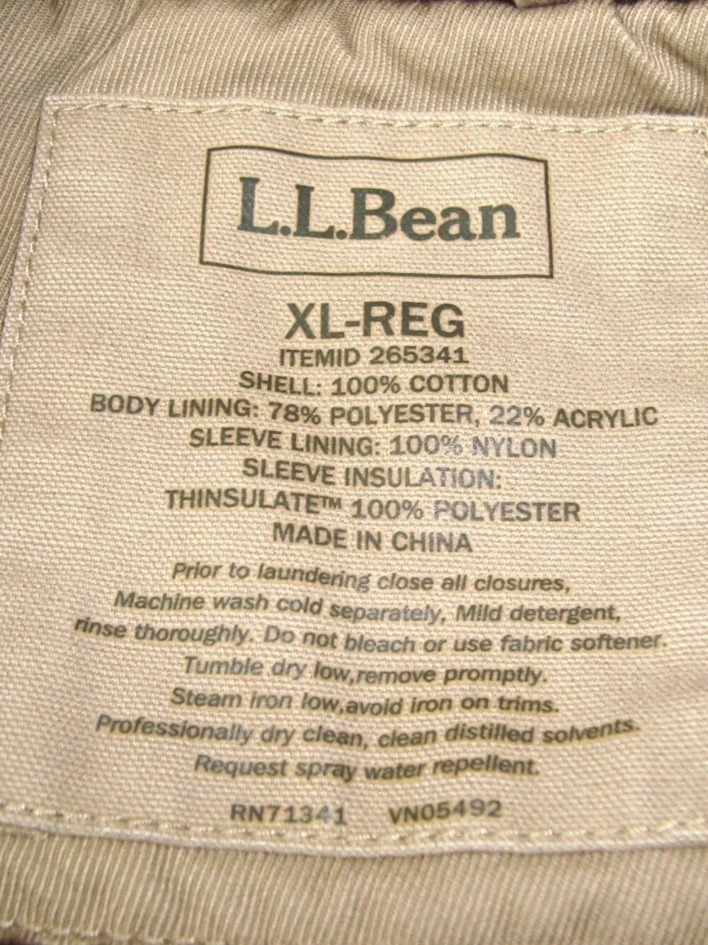Vintage L.L. Bean Thinsulate Sherpa-Lined Military Field Jacket Gorpcore Hunting
